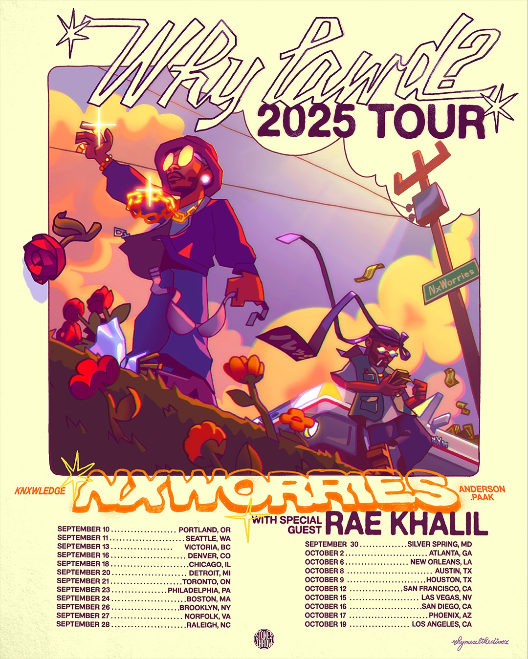 Rae Khalil Why Lawd? Tour Poster